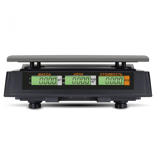 торговые настольные весы m-er 327ac lcd ceed черные Mertech (Меркурий)