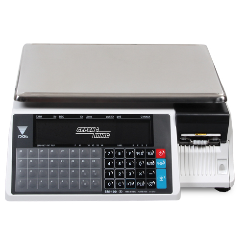 весы с печатью этикеток sm-100bcs+ (1) 15kg 4mb Digi