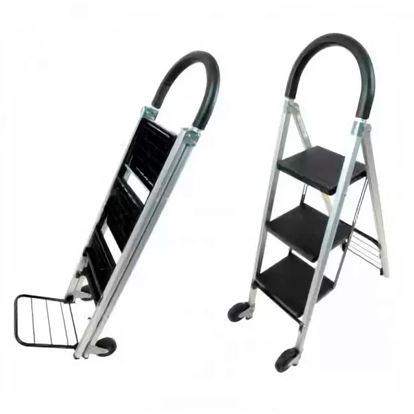 тележка-стремянка fs-3l (120/60 кг, 3 ступени) Smart