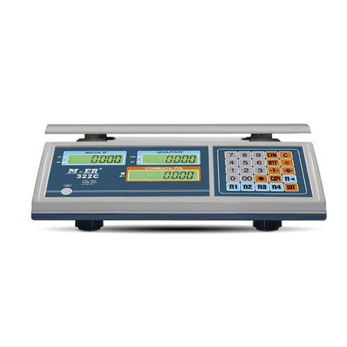 торговые настольные весы m-er 322ac-15.2 lcd ibby Mertech (Меркурий)