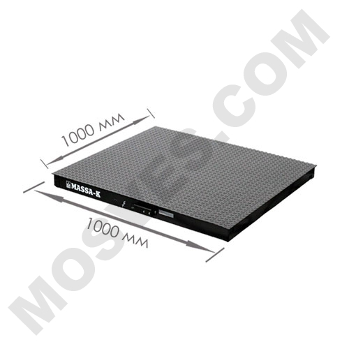 весы «4d-pm-1-500-a» платформенные платформа 1000х1000 мм Масса-К