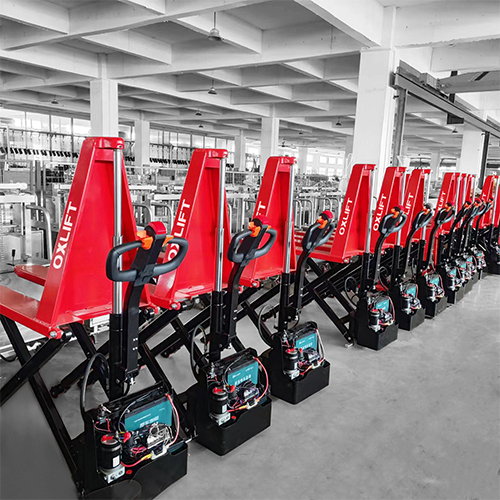 тележка электрическая с ножничным подъемом tx 10h oxlift 1000 кг Oxlift