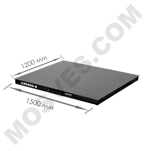 весы «4d-pm-3-2000-rl» платформенные с печатью этикеток платформа 1500х1200 мм Масса-К