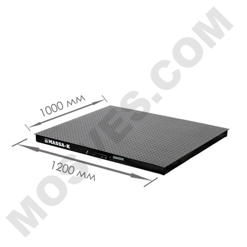весы «4d-p-2-1000-rp» платформенные с печатью этикеток платформа 1000х1250 мм Масса-К