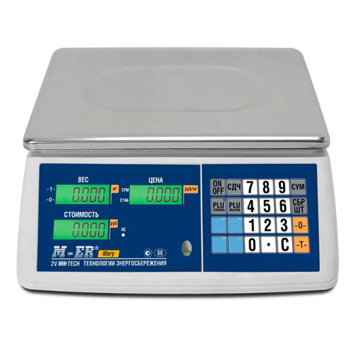 торговые настольные весы m-er 223 ac "mary" lcd Mertech (Меркурий)
